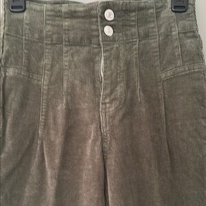 Olive Corduroy Pants